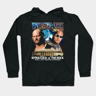 The Rock Vs. Stone Cold Steve Austin Wrestlemania 17 Hoodie